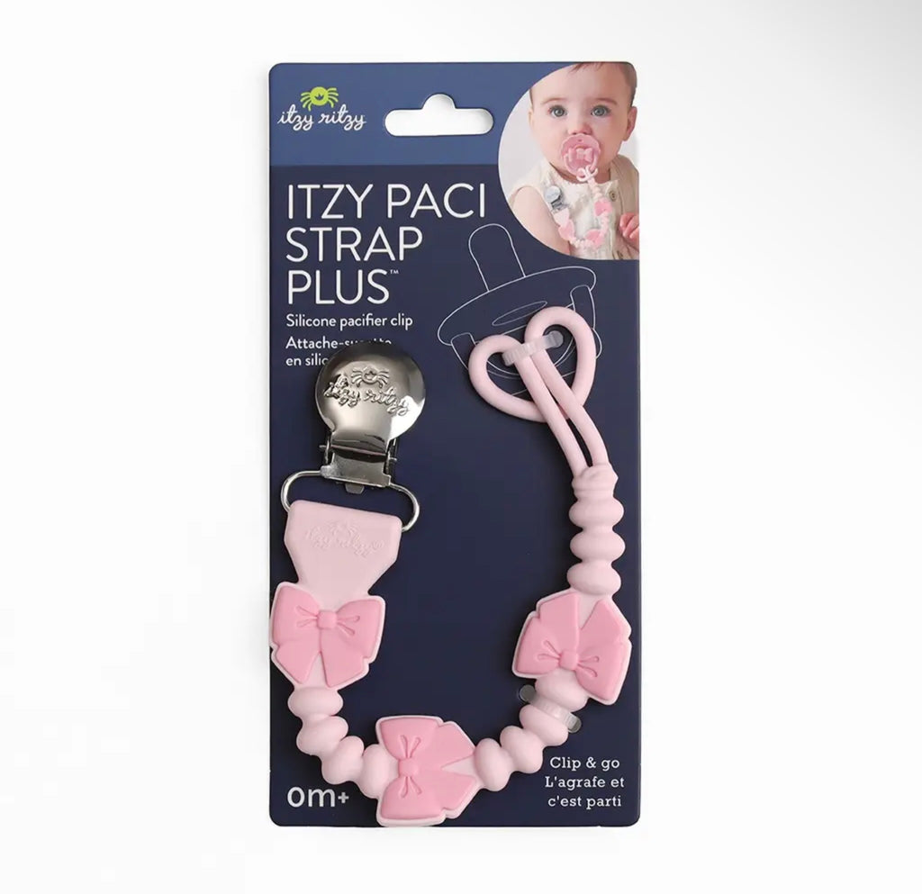 Itzy Ritzy Paci Strap- Pink Bows