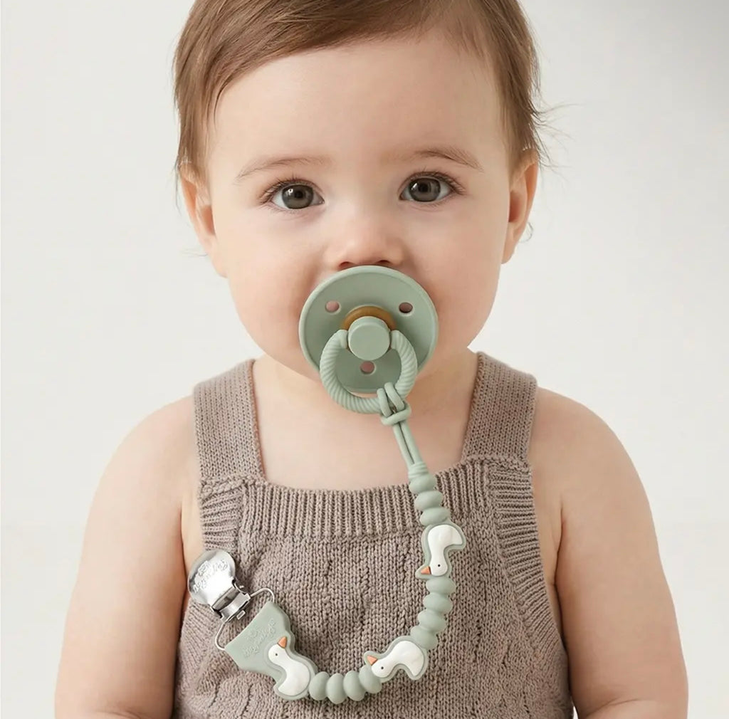 Itzy Ritzy Paci Strap- Green Goose