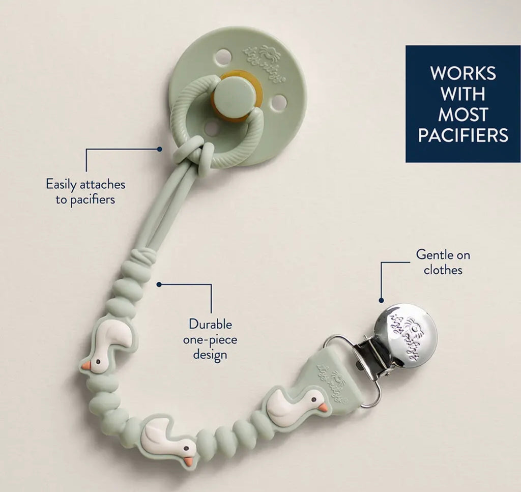 Itzy Ritzy Paci Strap- Green Goose