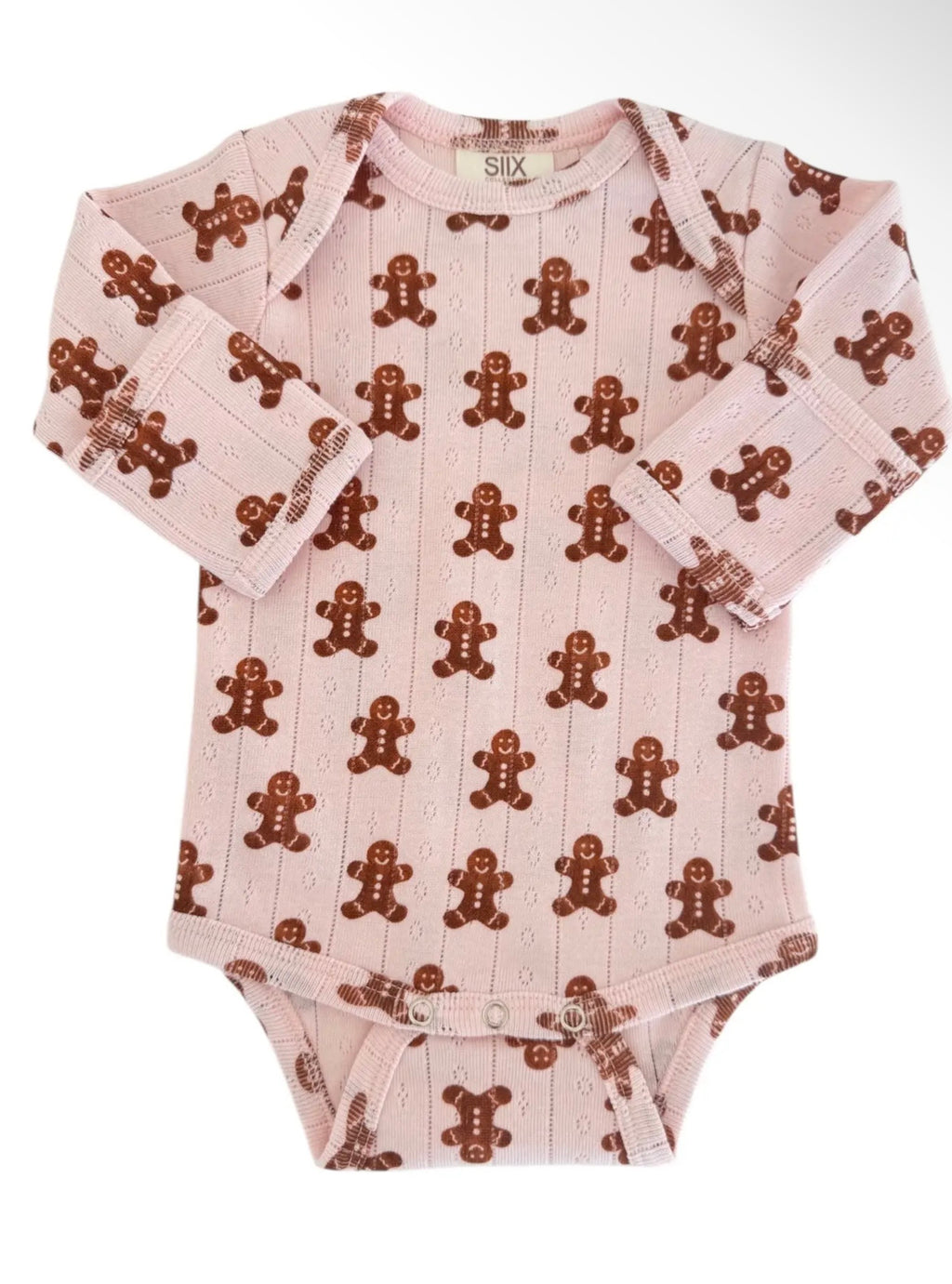 Blush Gingerbread Organic Pointelle Bodysuit