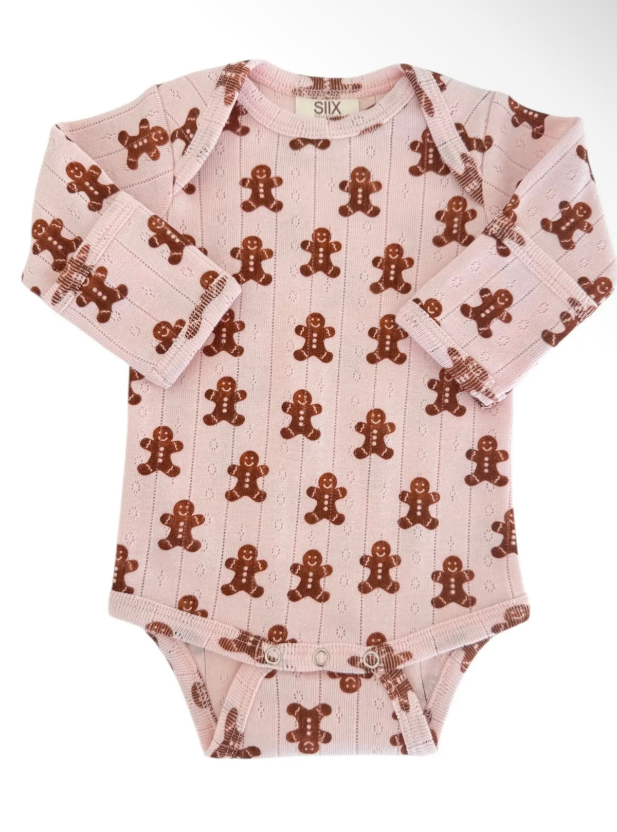Blush Gingerbread Organic Pointelle Bodysuit
