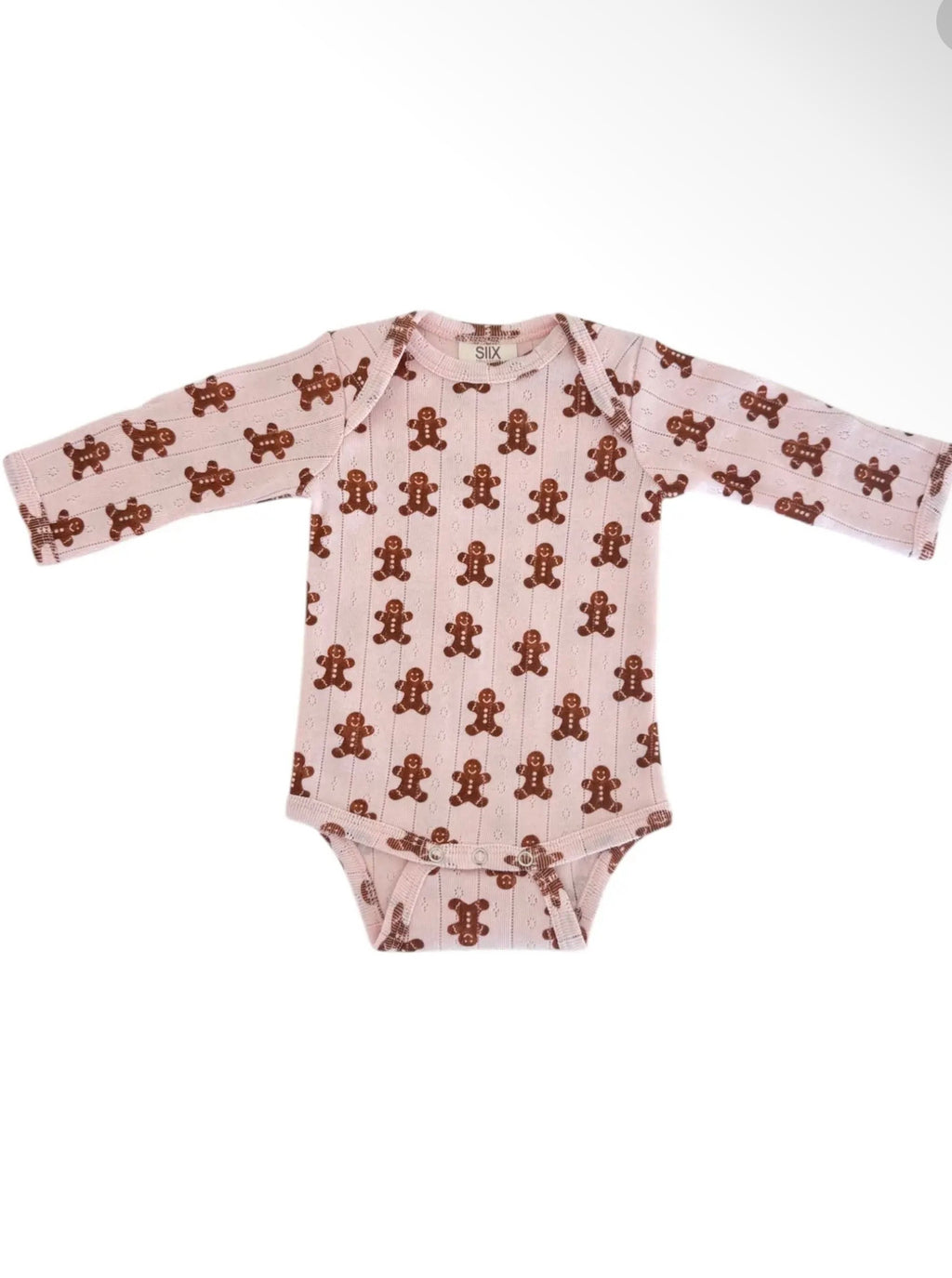 Blush Gingerbread Organic Pointelle Bodysuit